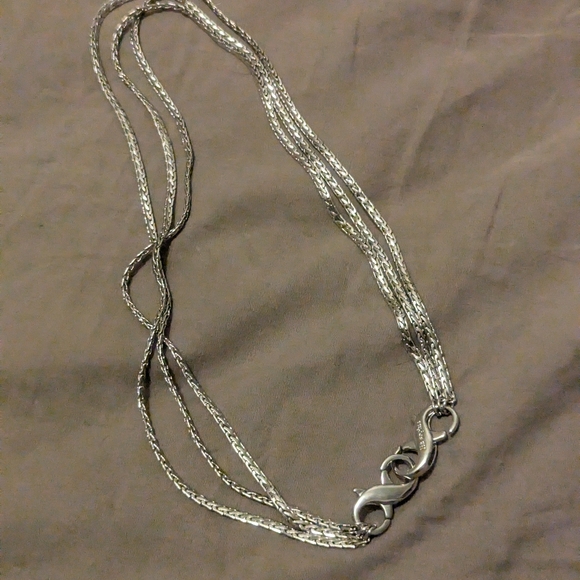 Silver three strand necklace Lia Sophia - Picture 5 of 6